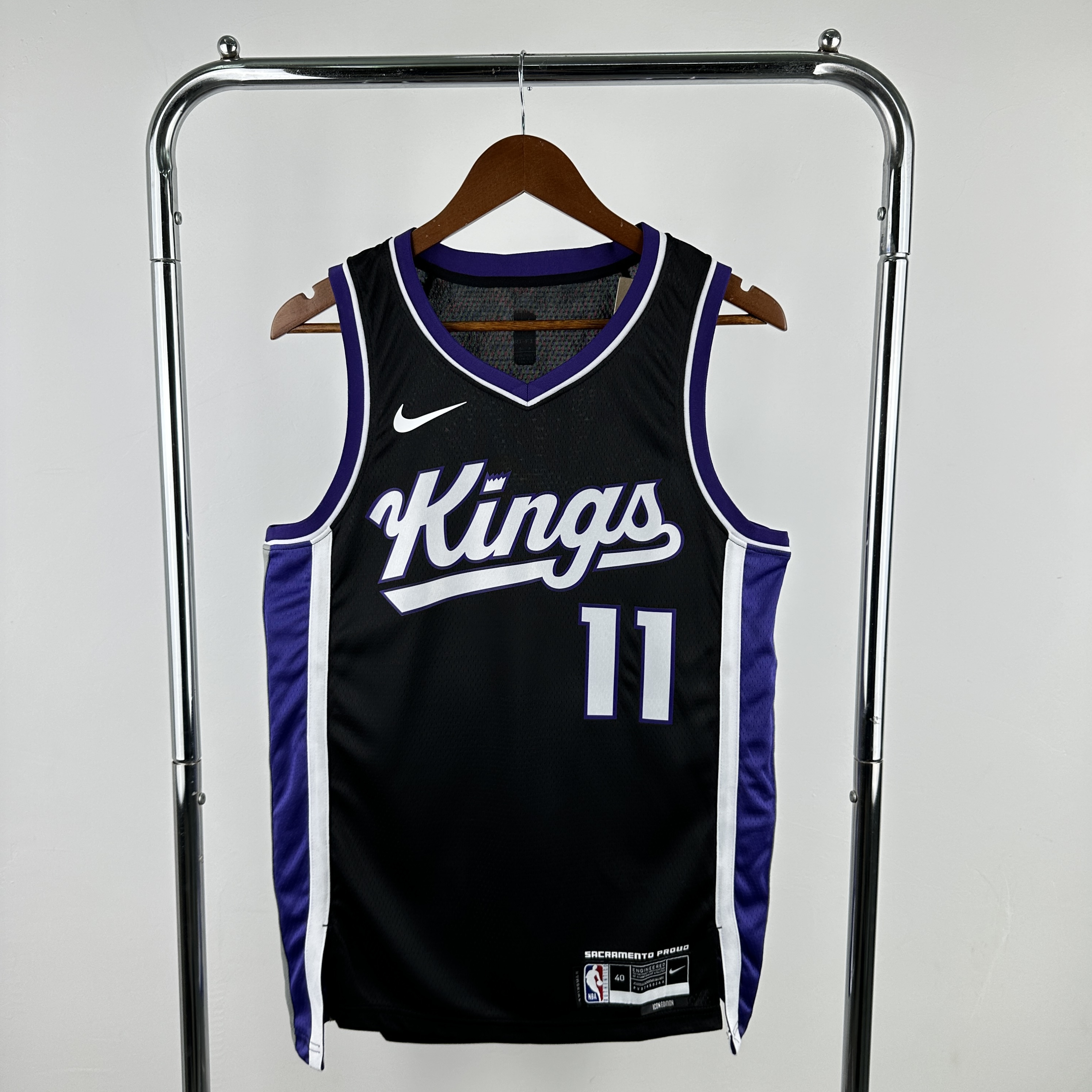 Men Sacramento Kings #11 Sabonis Black Season Nike 2025 NBA Jersey->sacramento kings->NBA Jersey
